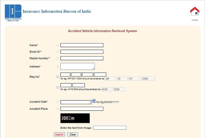 fill in details v-seva iib website