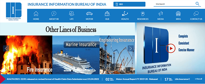 official website of the insurance information bureau