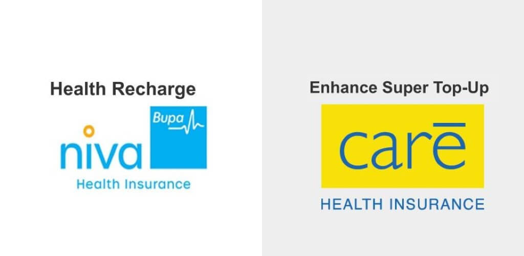 Niva Bupa Health Recharge Vs. Care Enhanced Super Top-Up Health Insurance