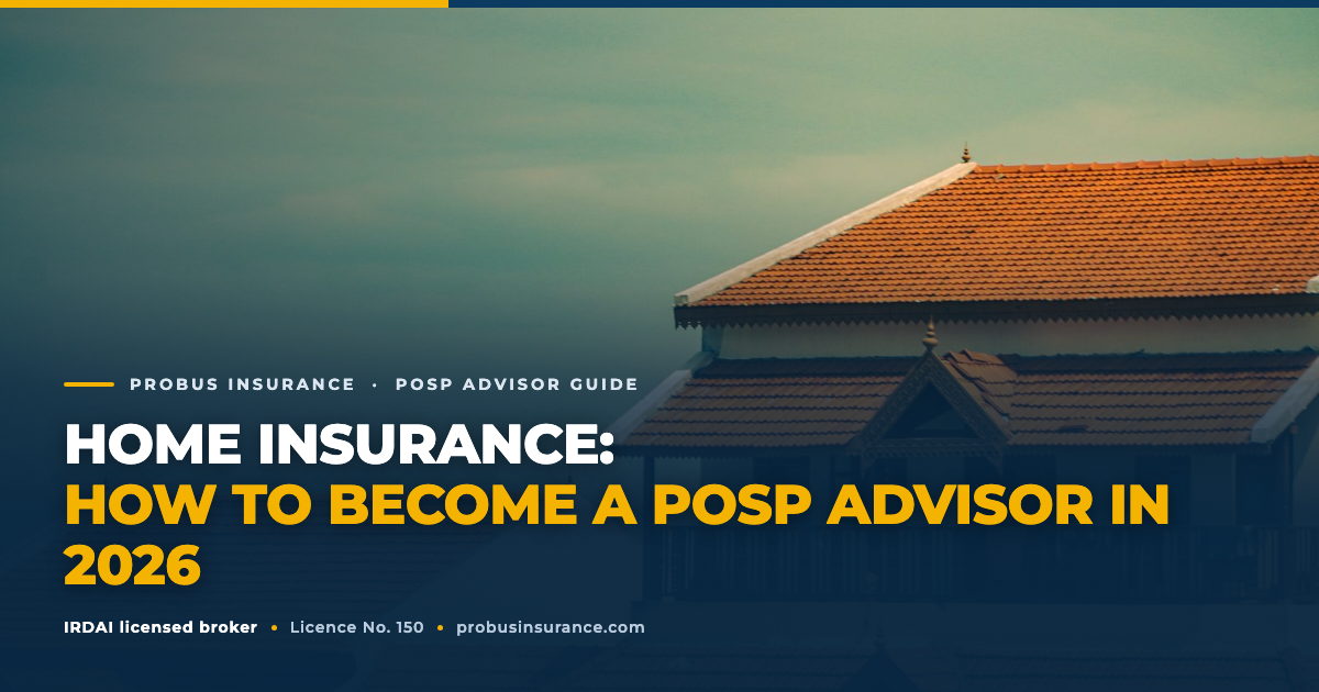 Home Insurance POSP insurance advisor guide, traditional Indian house with tiled roofs