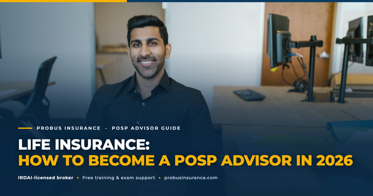 become a life insurance agent, POSP insurance agent, insurance advisor Featured Image Alt: Life Insurance POSP insurance advisor concept illustration